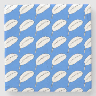 Feather Pattern Stone Coaster