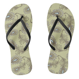 Feather Pattern Thongs