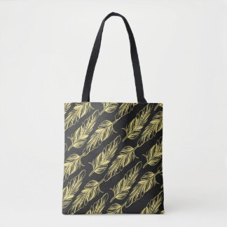 Feather Pattern Tote Bag