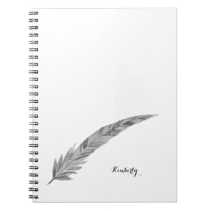 Feather Personalized Notebook - Watercolor