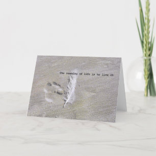 FEATHER PRINT Greeting Card