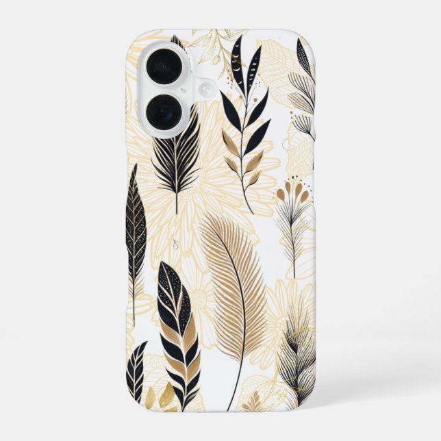 Feather Printed Phone Case (Back)