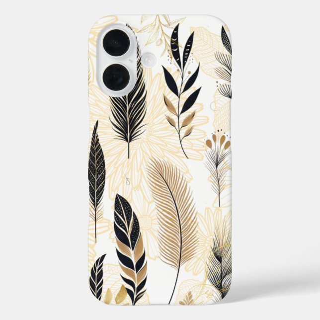 Feather Printed Phone Case (Back)