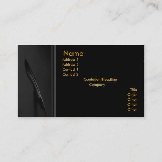 Feather Profile Card (Front)