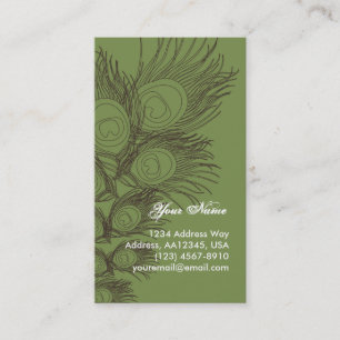 Feather Profile Card - Green
