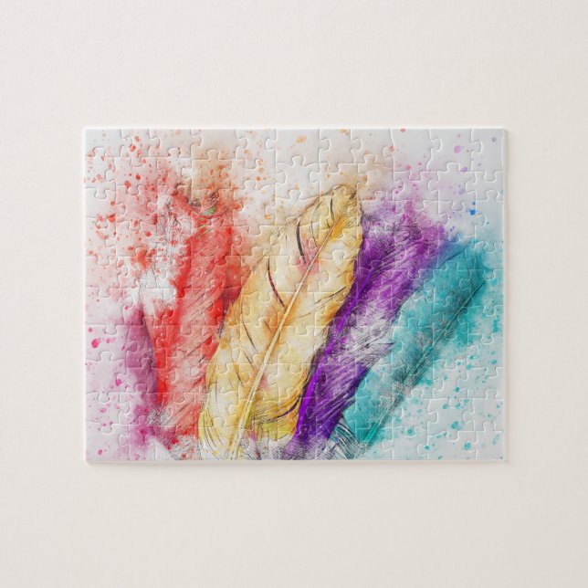 Feather Puzzle (Horizontal)