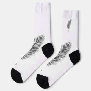 Feather Quill the voice of thoughts and emotions Socks