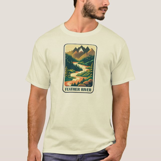 Feather River California Colours T-Shirt (Front)