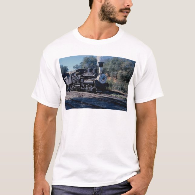 Feather River Ry, Shay locomotive T-Shirt (Front)