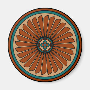 Feather Round Magnet