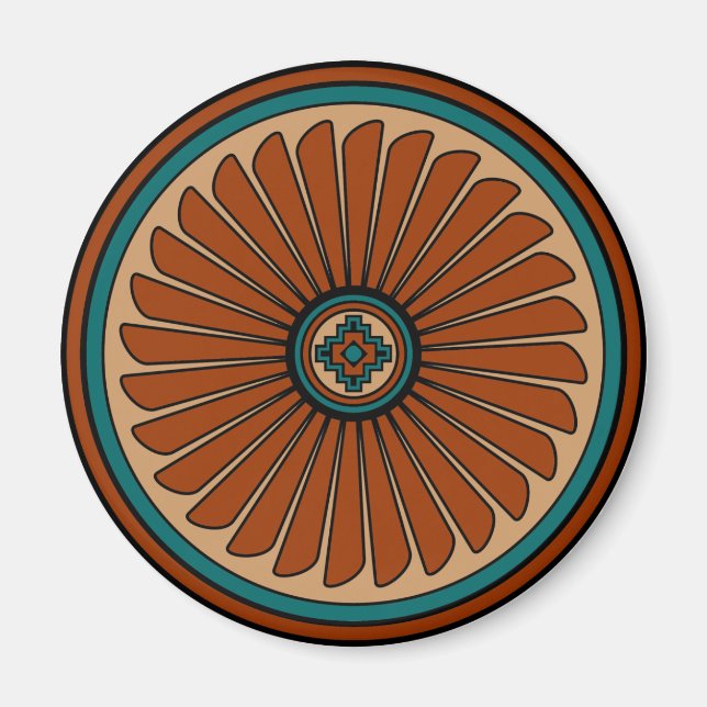 Feather Round Magnet (Front)