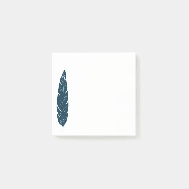 Feather Shape Minimal and Modern design Post-it Notes (Front)
