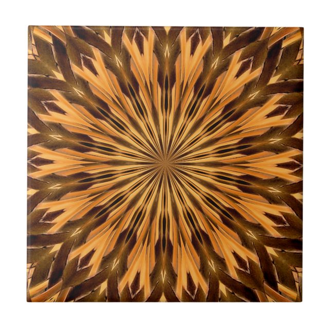 Feather Shield Medallion Tile (Front)