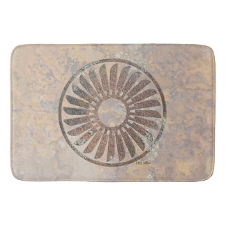 Feather Spiral Bath Mat