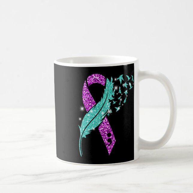 Feather Suicide Prevention Awareness You Problem P Coffee Mug (Right)