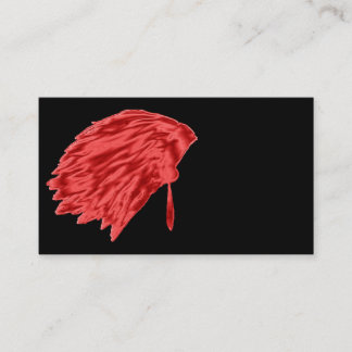 feather top, business cards, native,american, business card