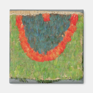 Feathered cape magnet