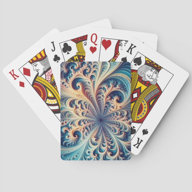 Feathered Coral - Classic Playing Cards (Back)