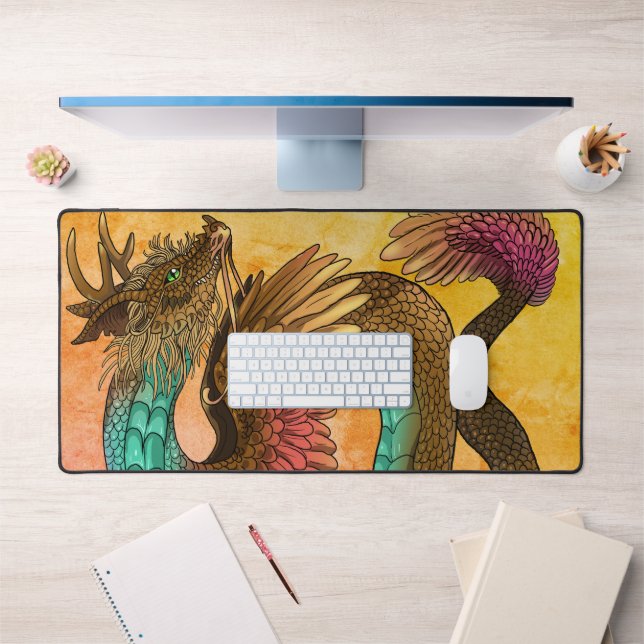 Feathered Dragon Desk Mat (Office 1)