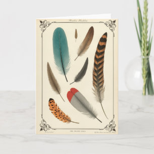 Feathered Fathers Day Art Card