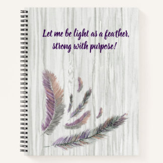 Feathered Feathers Spiral Notebook