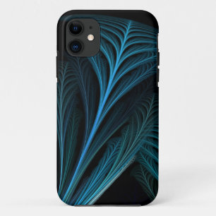 Feathered Fractal Art Design iPhone 11 Case