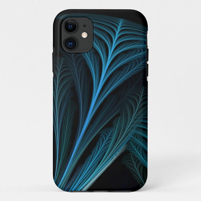 Feathered Fractal Art Design Case-Mate iPhone Case (Back)