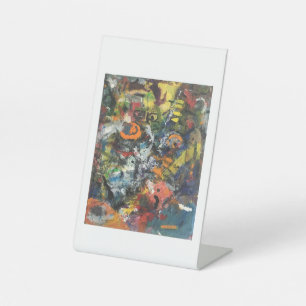 Feathered Goddess Abstract Hankamer Artjunkhaus Pedestal Sign