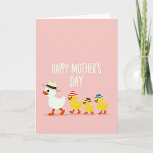 Feathered Mothers Day Parade Card