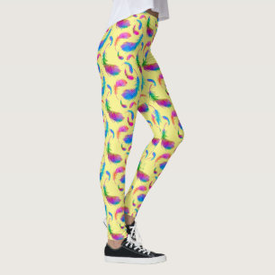 Feathered Rain in Sunshine Leggings