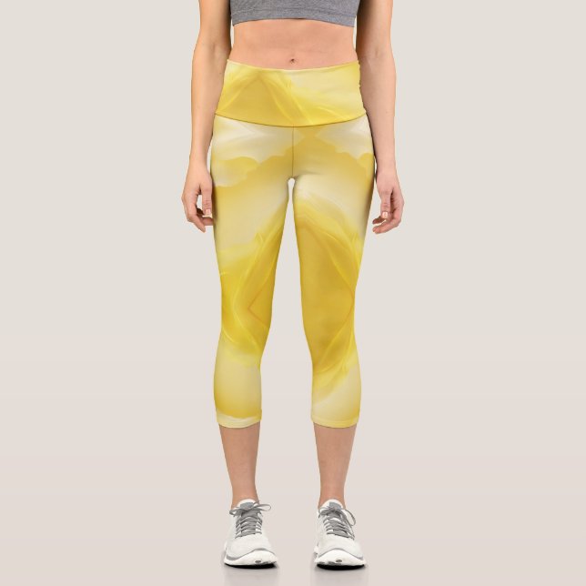 Featherlight Bloom Capri Leggings (Front)
