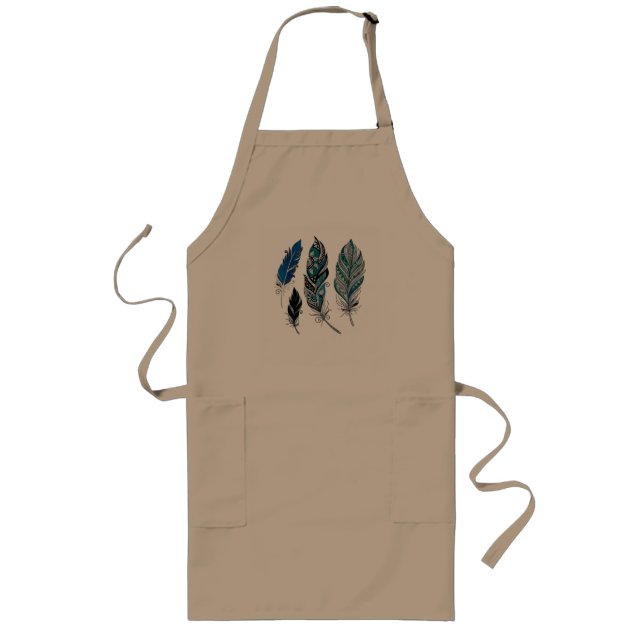 Feathers and colours dance long apron (Front)