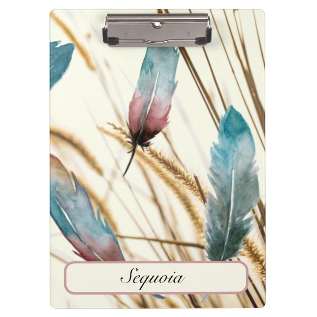 Feathers and grass        clipboard (Front)