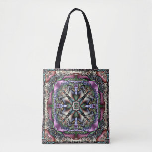 feathers and stars tote bag