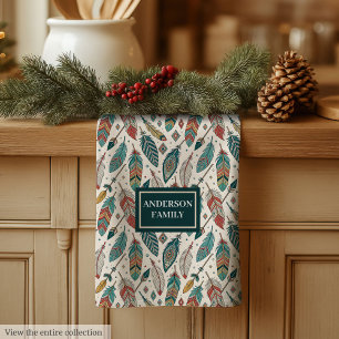 Feathers & Arrows Towel Personalised Tribal Look