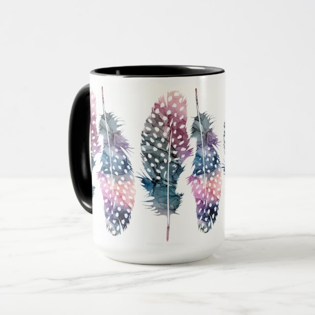 "Feathers" Coffee Mug (Front Left)