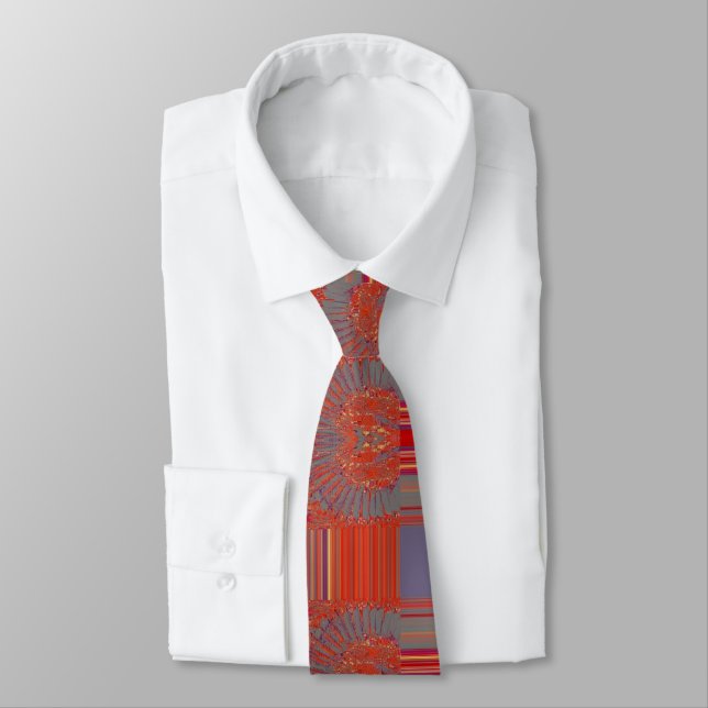 Feathers, digital abstraction tie (Tied)