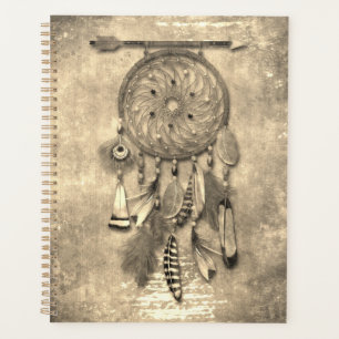 Feathers Dreamcatcher   Boho Grunge Style Planner