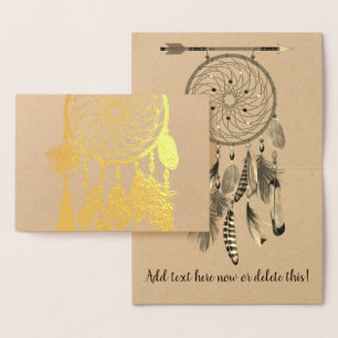 Feathers Dreamcatcher For Any Occasion Foil Card
