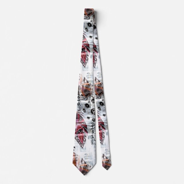 Feathers, ethnic, boho . neck tie (Front)