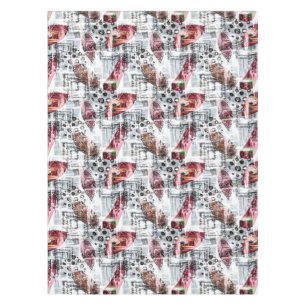 Feathers, ethnic . tablecloth