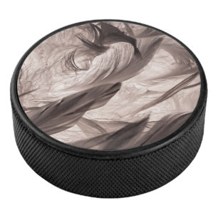 Feathers Hockey Puck