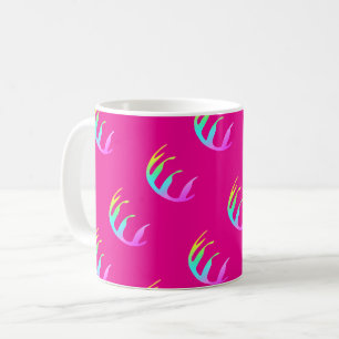 Feathers Hot Pink Coffee Mug