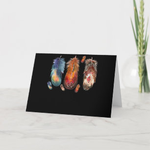 Feathers Indian Native Pride Indigenous Card