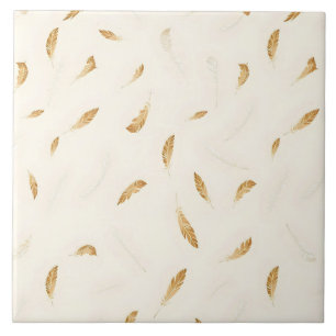 Feathers Luxury Modern Boho Collection Ceramic Tile