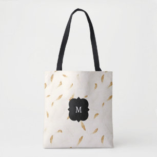 Feathers Luxury Modern Boho Collection Tote Bag