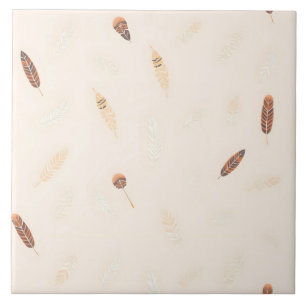 Feathers Luxury Popular Boho Collection Ceramic Tile
