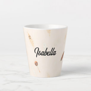 Feathers Luxury Popular Boho Collection Latte Mug