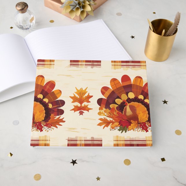 Feathers of Fall Guest Book (Front Open)