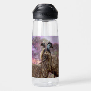 "Feathers of Romance: The Courtship of the Emus" Water Bottle